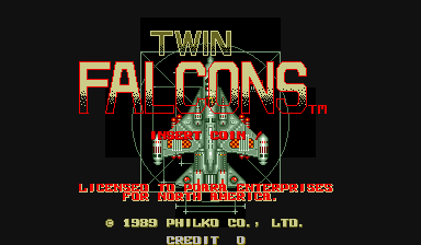 Twin Falcons Title Screen